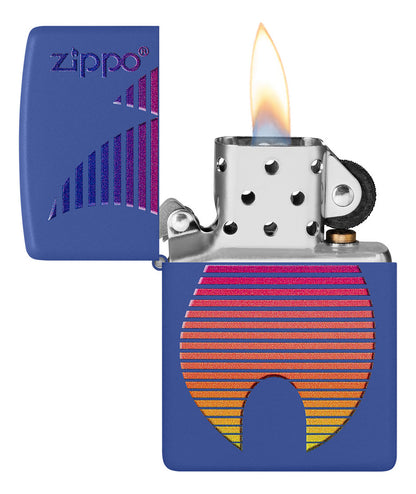Encendedor Zippo Azul Llama Multicolor Cod 48996