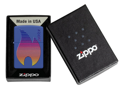 Encendedor Zippo Azul Llama Multicolor Cod 48996