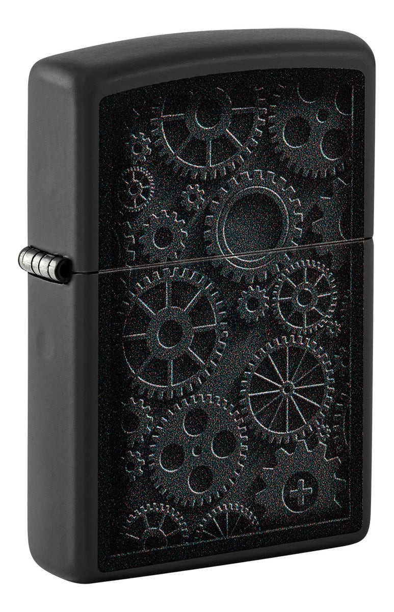 Encendedor Zippo Negro Mate Piñones Cod 48999