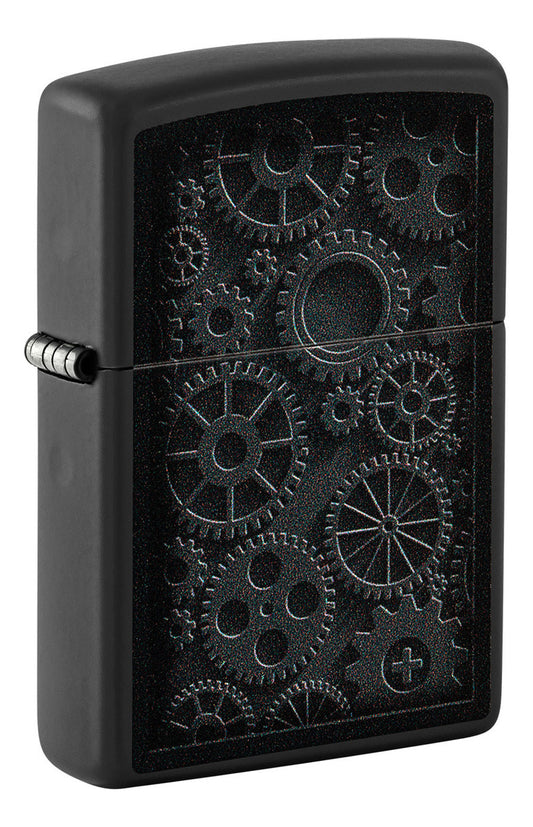 Encendedor Zippo Negro Mate Piñones Cod 48999