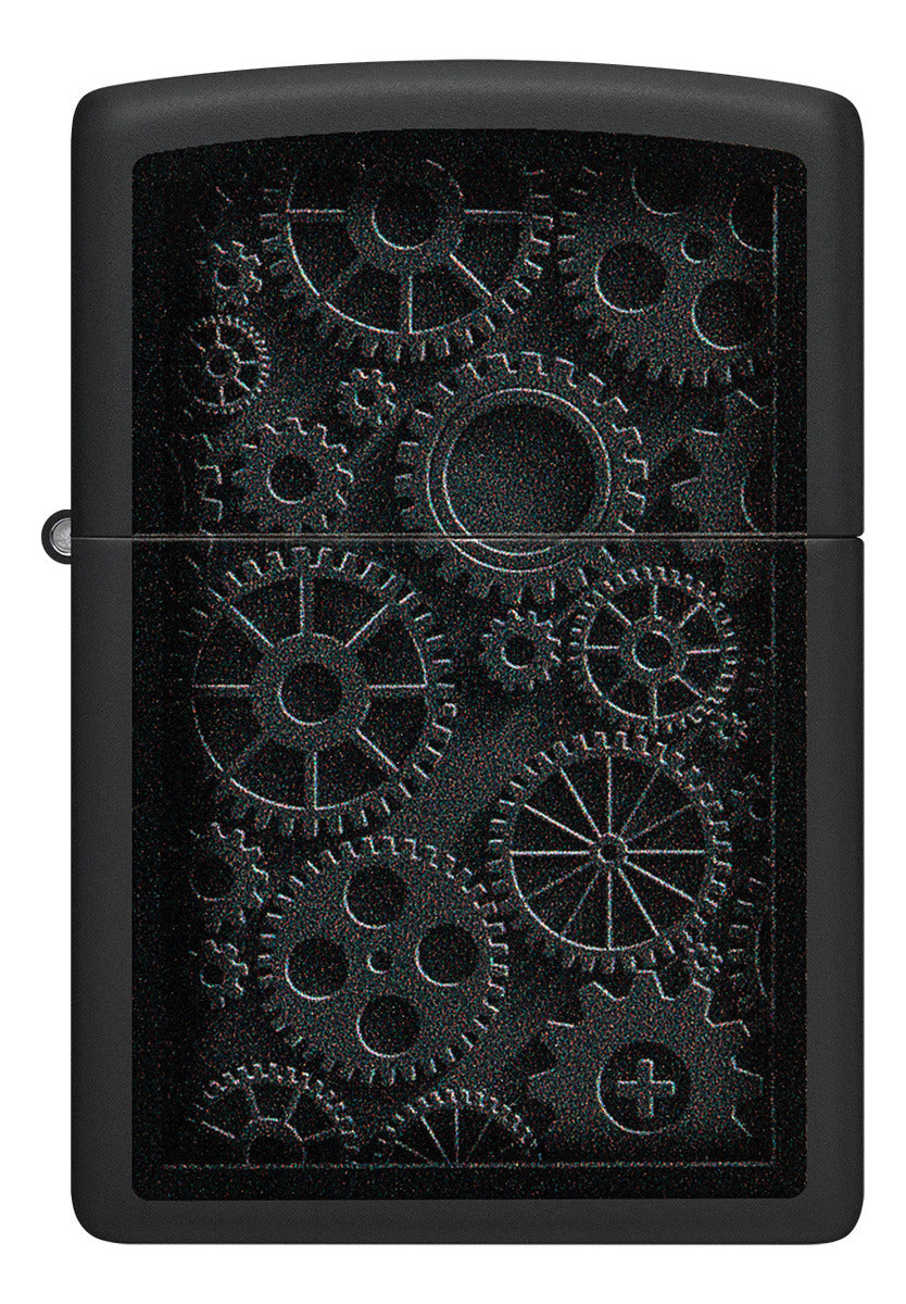 Encendedor Zippo Negro Mate Piñones Cod 48999