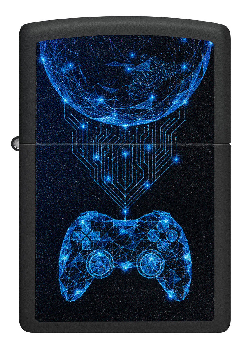 Encendedor Zippo Negro Gamer Controles Cod 48912