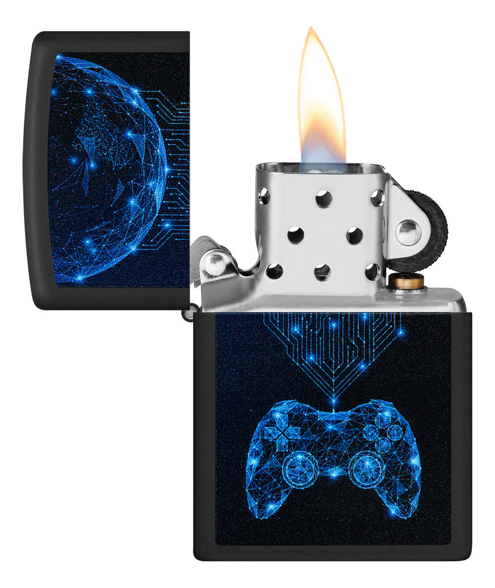 Encendedor Zippo Negro Gamer Controles Cod 48912