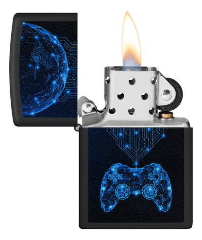 Encendedor Zippo Negro Gamer Controles Cod 48912