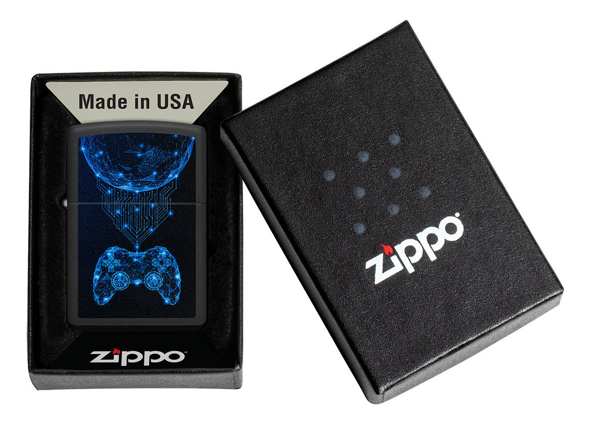 Encendedor Zippo Negro Gamer Controles Cod 48912