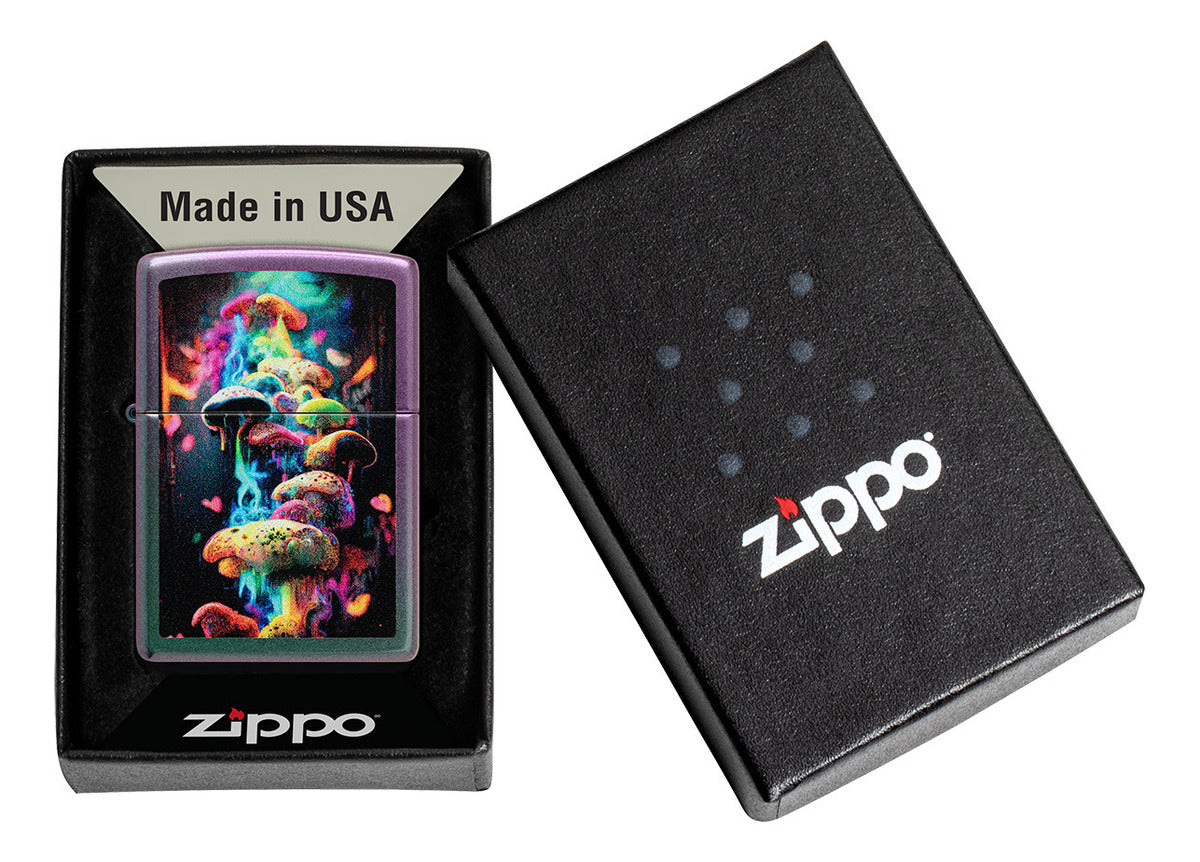 Encendedor Zippo Iridiscente Hongos Cod 48929
