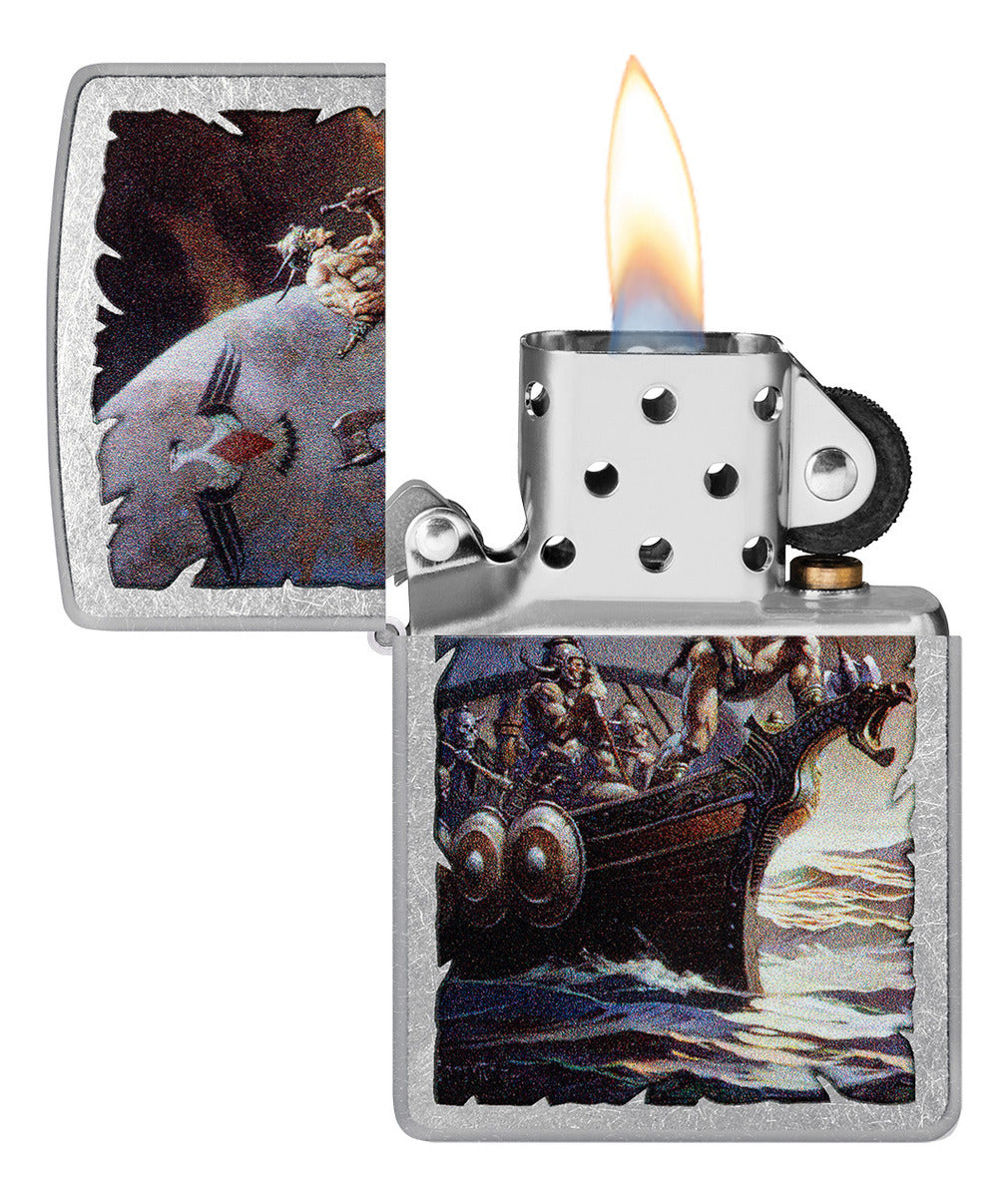 Encendedor Zippo Cromo Guerreros Cod 48953