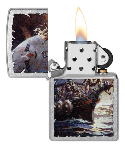 Encendedor Zippo Cromo Guerreros Cod 48953