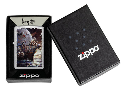 Encendedor Zippo Cromo Guerreros Cod 48953