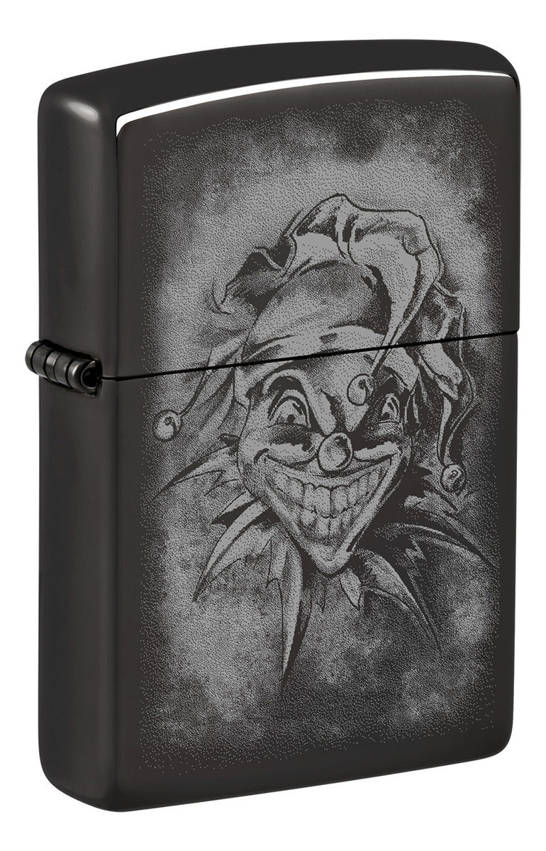 Encendedor Zippo Negro Espejo Payaso Cod 48914