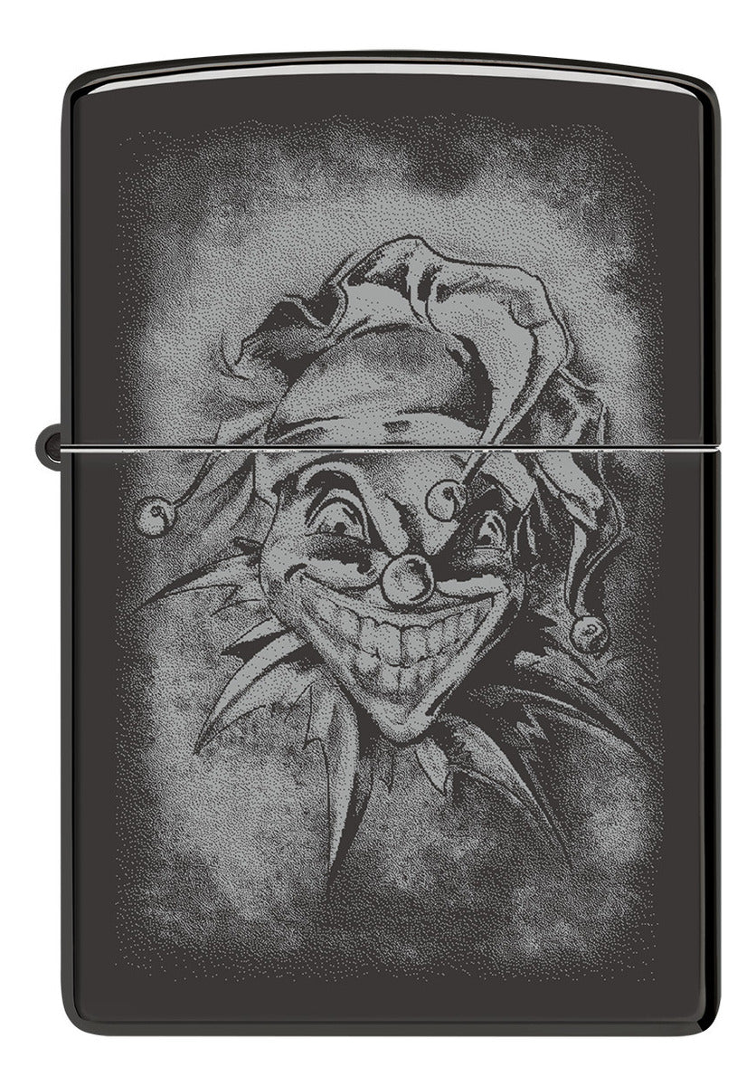Encendedor Zippo Negro Espejo Payaso Cod 48914