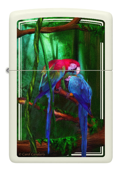 Encendedor Zippo Fluorescente Guacamayas Cod 48972