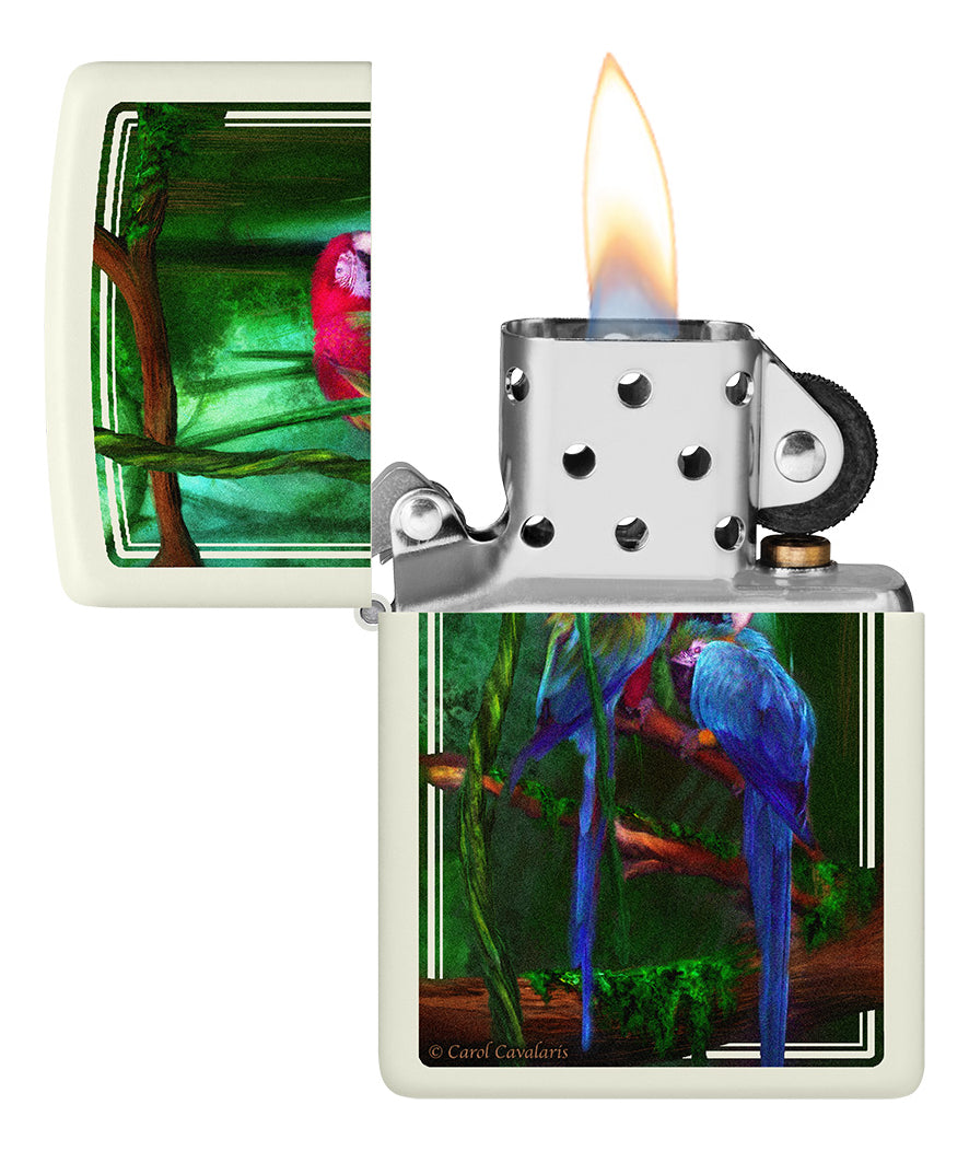 Encendedor Zippo Fluorescente Guacamayas Cod 48972