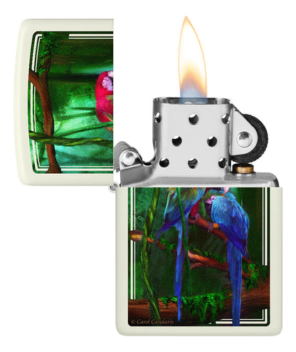 Encendedor Zippo Fluorescente Guacamayas Cod 48972