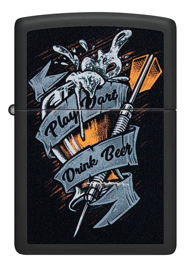 Encendedor Zippo Negro Mate Dardo Cod 48679