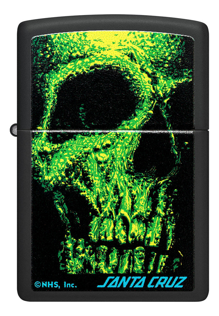 Encendedor Zippo Negro Mate Calavera Cod 48743