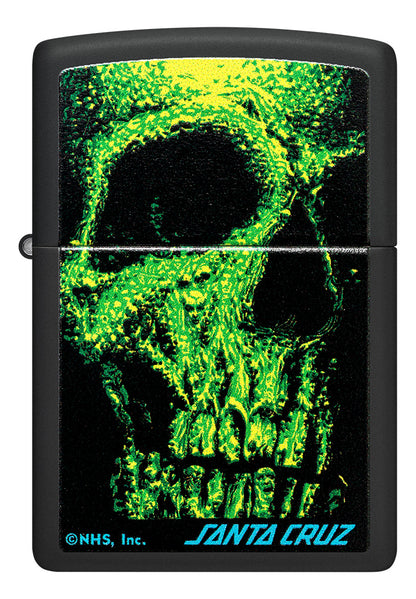Encendedor Zippo Negro Mate Calavera Cod 48743