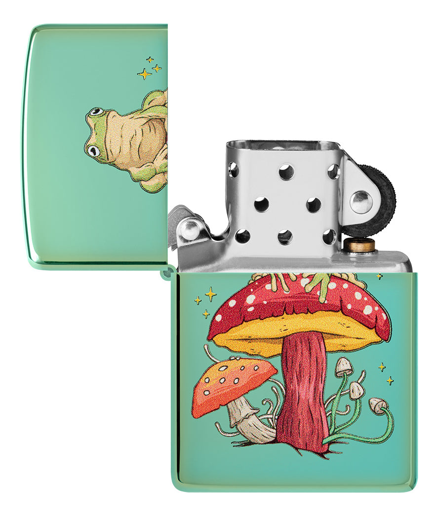 Encendedor Zippo Verde Metal Rana Cod 48973