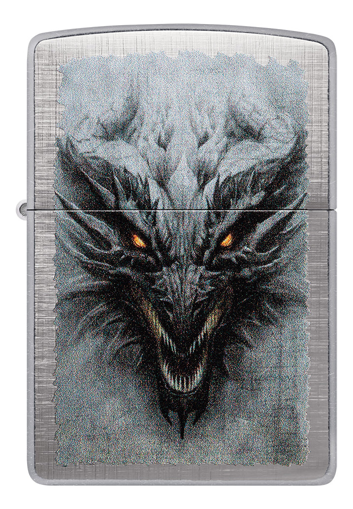 Encendedor Zippo Cromado Dragón Cod 48732