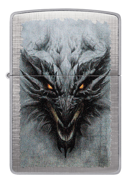 Encendedor Zippo Cromado Dragón Cod 48732