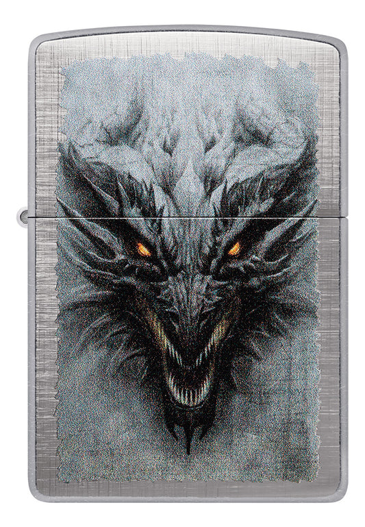 Encendedor Zippo Cromado Dragón Cod 48732