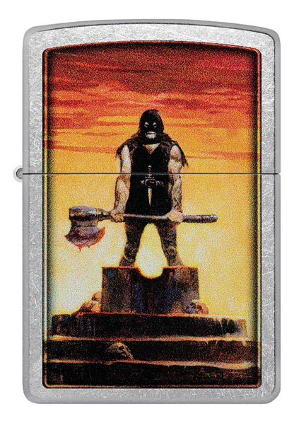 Encendedor Zippo Cromo Verdugo Hacha Cod 48556