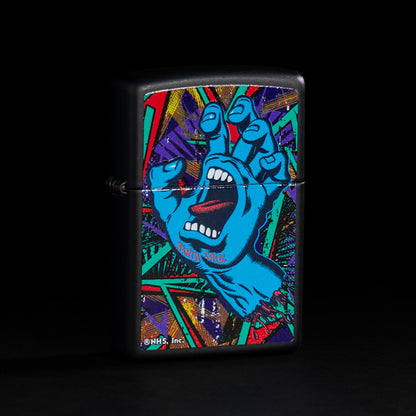 Encendedor Zippo Negro Mate Santa Cruz Cod 48415