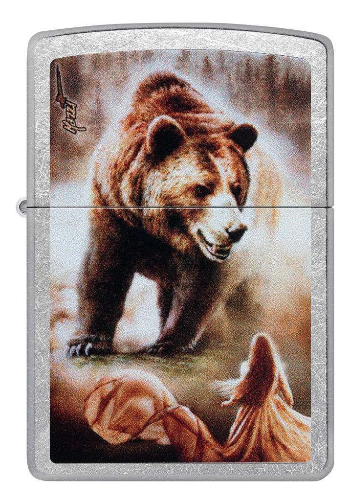 Encendedor Zippo Cromo Oso Mazzi Cod 48330