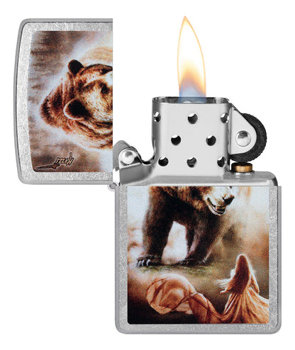 Encendedor Zippo Cromo Oso Mazzi Cod 48330