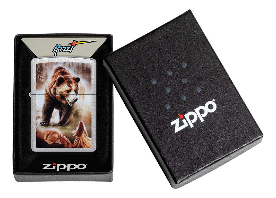 Encendedor Zippo Cromo Oso Mazzi Cod 48330
