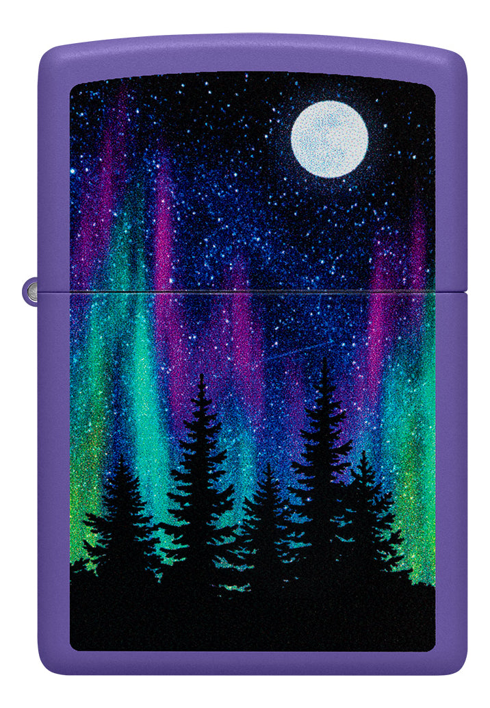 Encendedor Zippo Purpura Aurora Boreal Cod 48565