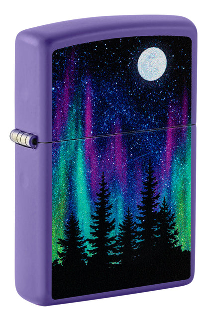 Encendedor Zippo Purpura Aurora Boreal Cod 48565