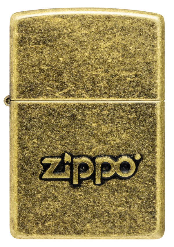 Encendedor Zippo Dorado Antiguo Con Logo Cod 28994