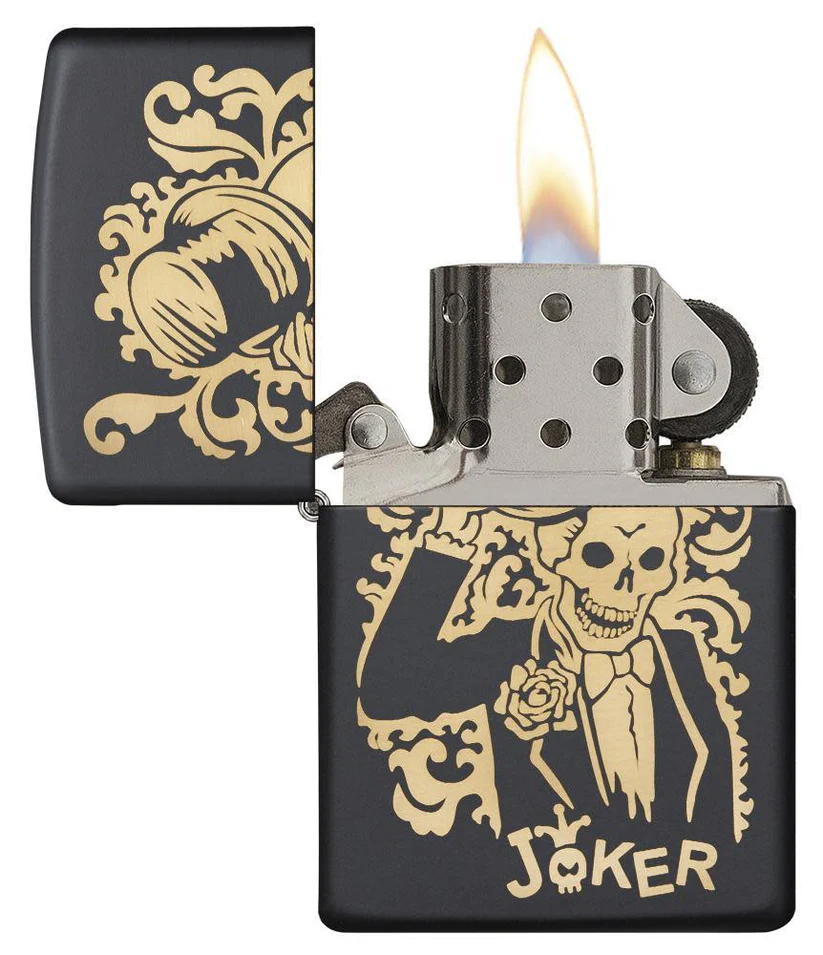Encendedor Zippo Joker7 Negro Mate Cod 29632