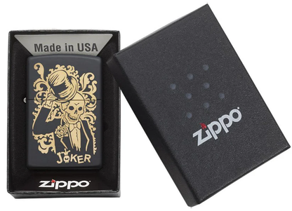 Encendedor Zippo Joker7 Negro Mate Cod 29632