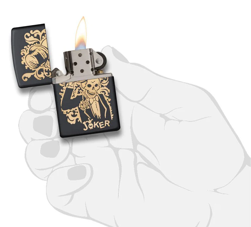 Encendedor Zippo Joker7 Negro Mate Cod 29632