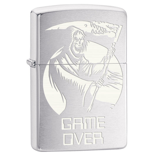 Encendedor Zippo Cromo Game Over Cod 29696