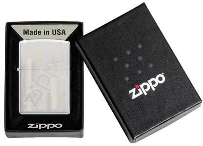 Encendedor Zippo Cromo Logo Rayas Cod 29701