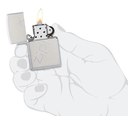 Encendedor Zippo Cromo Logo Rayas Cod 29701