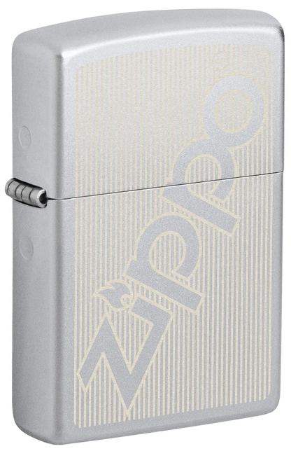 Encendedor Zippo Cromo Logo Rayas Cod 29701