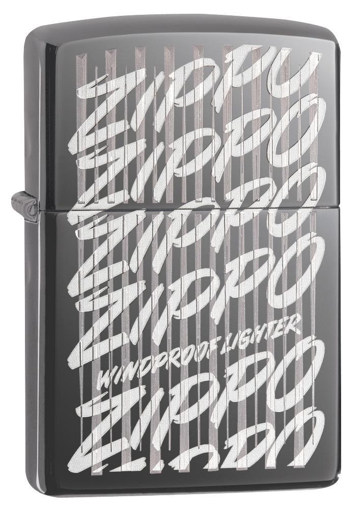 Zippo Script Windproof Lighter 3/4 View