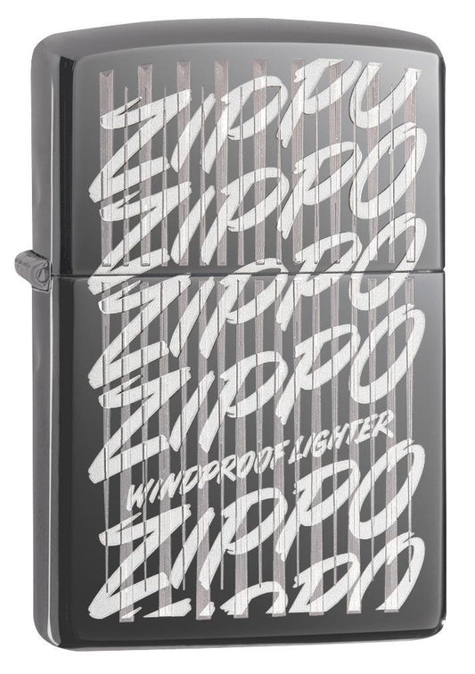 Zippo Script Windproof Lighter 3/4 View
