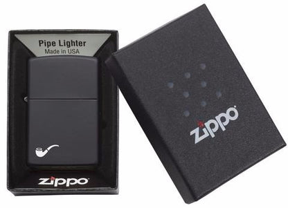 Encendedor Zippo Para Pipa Negro Mate - Cod 218pl