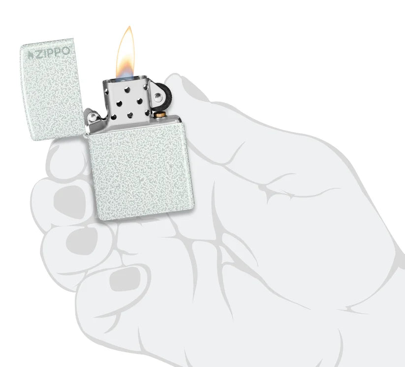 Encendedor Zippo Gris Glacial Logo 46020ZL