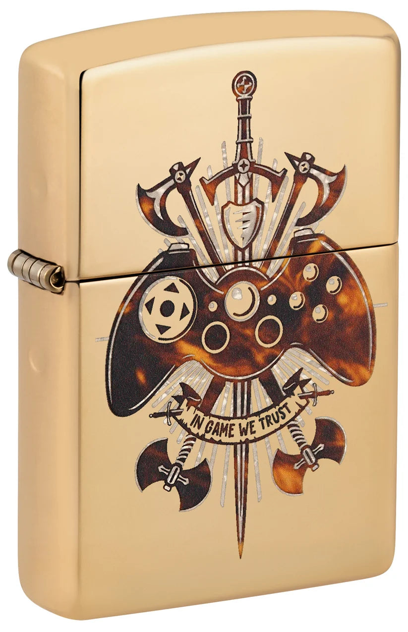 Encendedor Zippo Dorado Gamer 46141