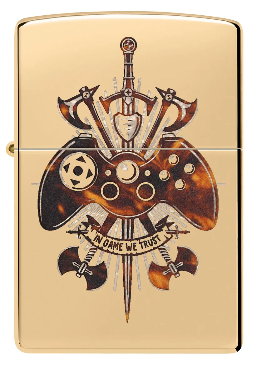 Encendedor Zippo Dorado Gamer 46141