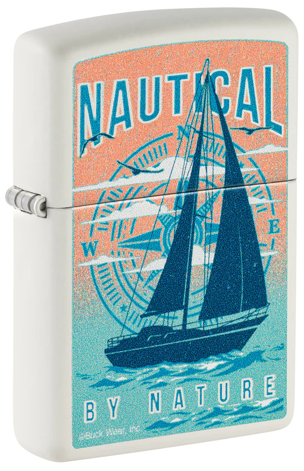 Encendedor Zippo Blanco Mate Náutico Cod 46150