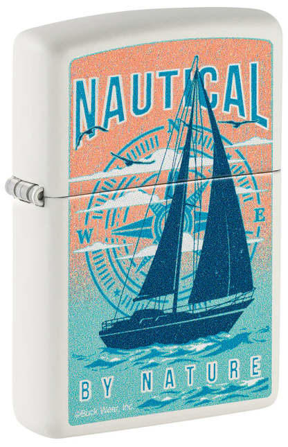 Encendedor Zippo Blanco Mate Náutico Cod 46150