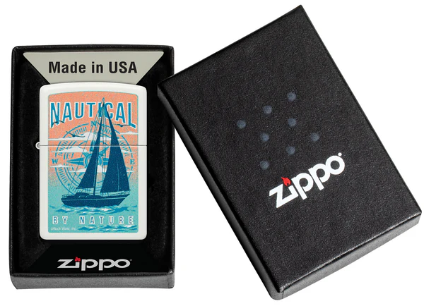 Encendedor Zippo Blanco Mate Náutico Cod 46150