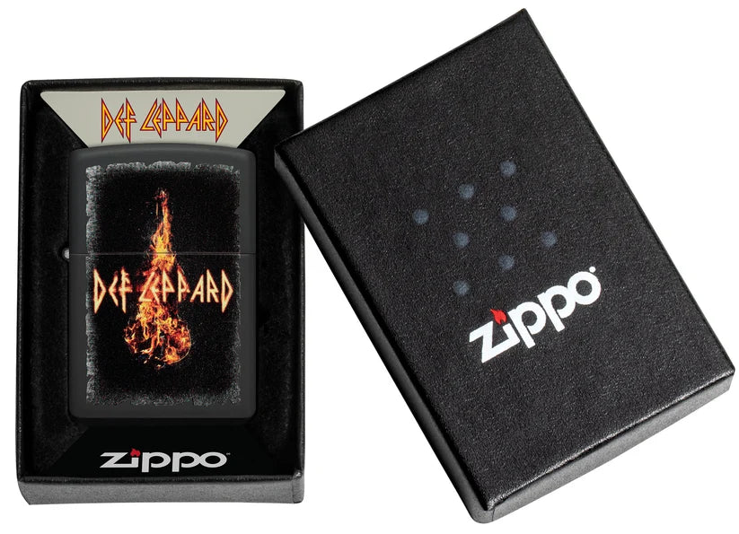 Encendedor Zippo Negro Mate Def Leppard 46153
